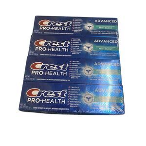 Crest Pro-Health Advanced Toothpaste Mint Burst 5.0 oz (4 Pack) Exp: 2028
